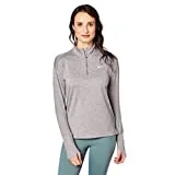 New Nike Women’s Element 1/2 Zip Running Top Gunsmoke/Atmosphere Grey Size Small