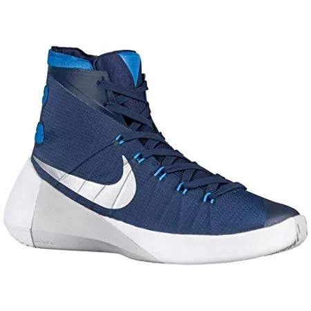 New Nike Womens Hyperdunk 2015 Tb Basketball Shoes Sneakers 10 Navy/Silver/White