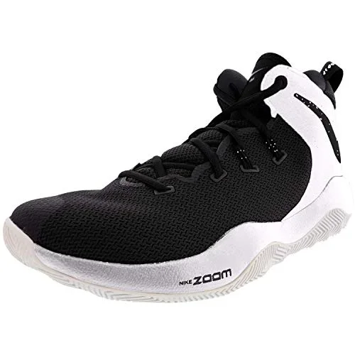 New Nike Zoom Rev II Basketball Shoe Men 8/Wmn 9.5 AO5386 Black/White