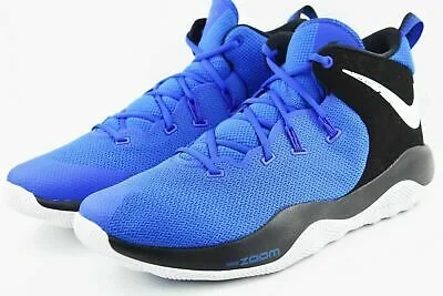 New Nike Zoom Rev II Basketball Shoe Men 9.5/Wmn 11 AO5386 Royal/White