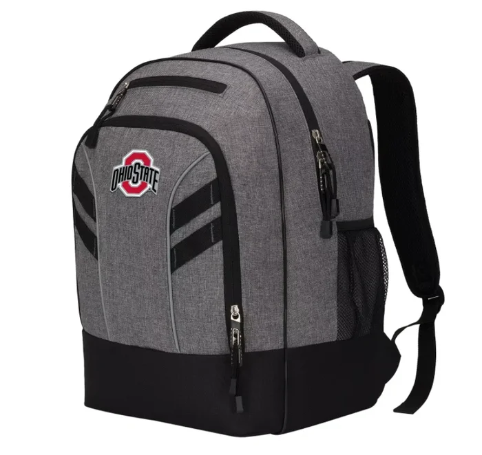 New Officially Licensed NCAA Ohio State Razor Backpack 19 Grey/Black