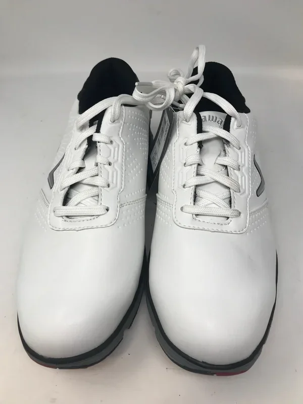 New Other Callaway Men’s Balboa TRX Golf Shoe Size 8.5 White/Black/Red Leather