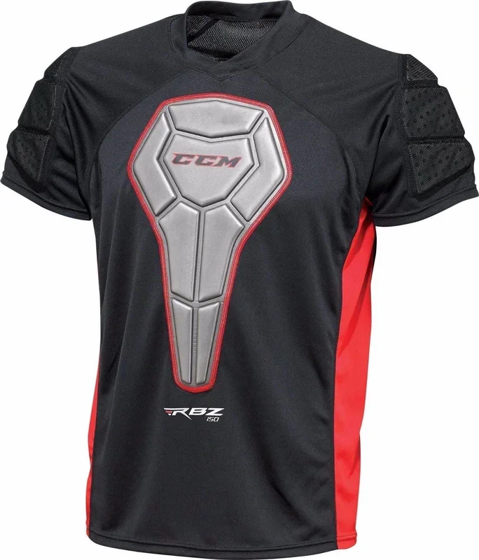 New Other CCM Junior Padded Roller Hockey Shirt Black/Red Large