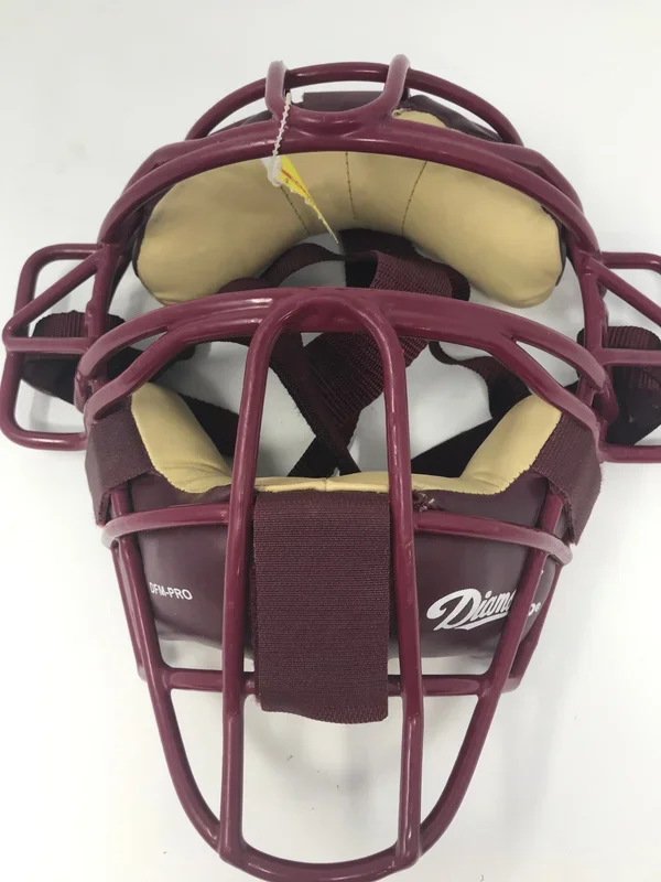 New Other Diamond Pro Face Mask DFM-PRO Adult Large Baseball Maroon