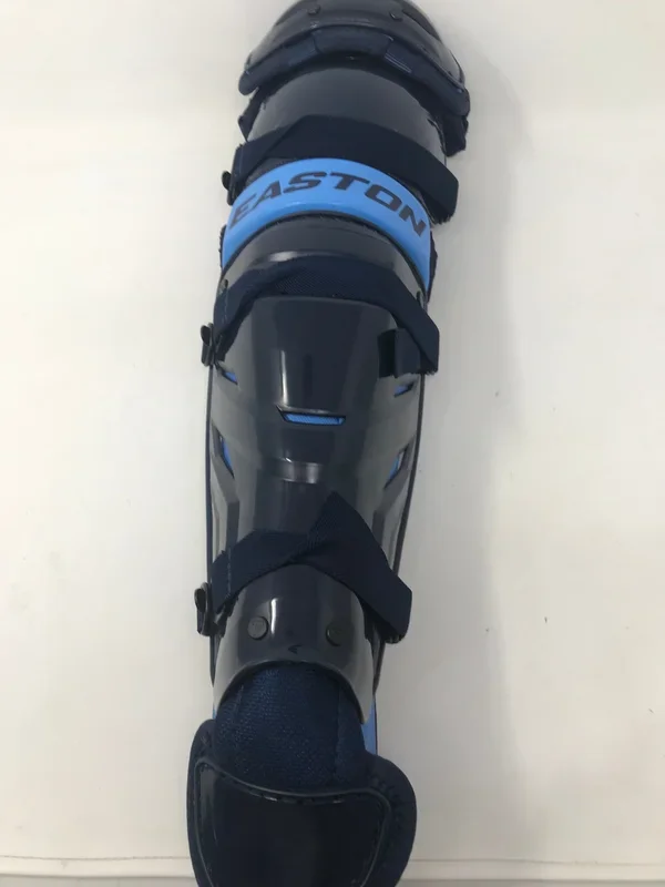 New Other Easton Leg Guards Elite X 14″ Black/Royal Youth Catchers Baseball 9-12