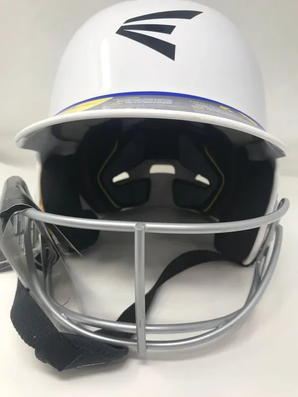 New Other Easton Z5 2 Tone Senior Fastpitch Batting Helmet w/Mask 6 7/8 7 5/8 WHt/Ryl