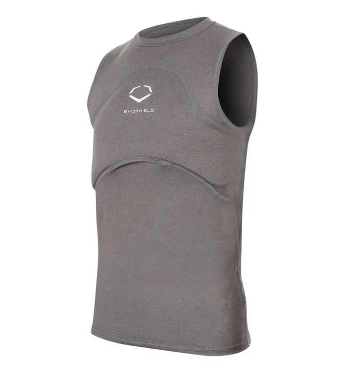 New Other Evoshield Youth Small Sleeveless Chest Guard Baseball Grey