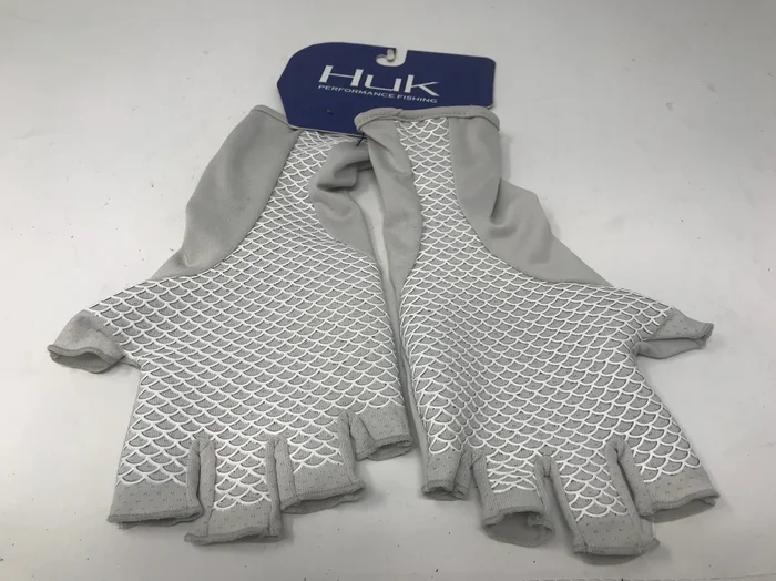 New Other HUK Mens Sun Glove | Quick-Drying Fingerless Fishing Gloves Gray