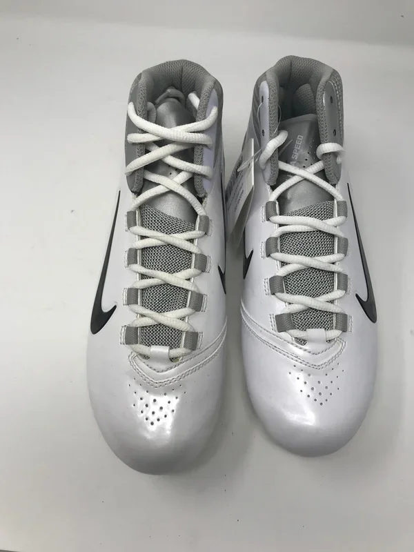 New Other Nike Alpha Speed D Men’s 9 Football Molded Cleats 442245 White/Silver
