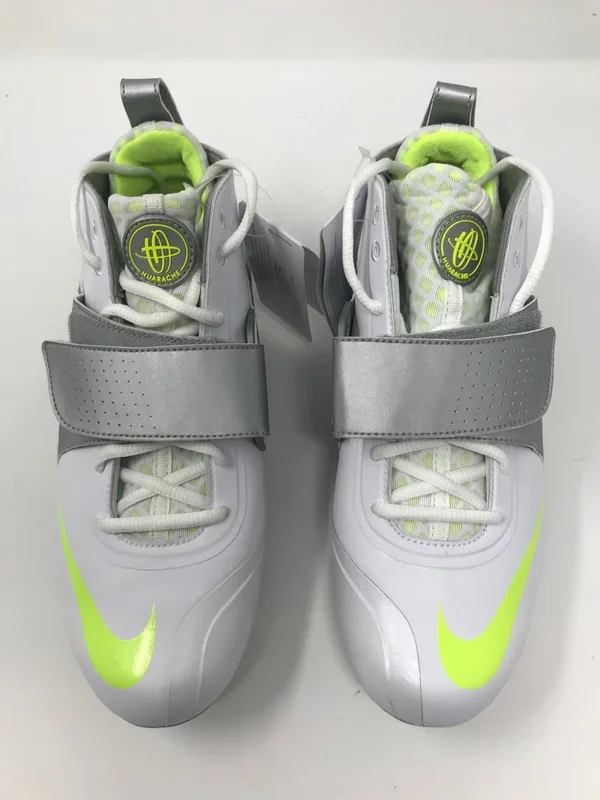 New Other Nike Huarache ll Mens 9 White/Volt/Silver Molded Lacrosse Cleat