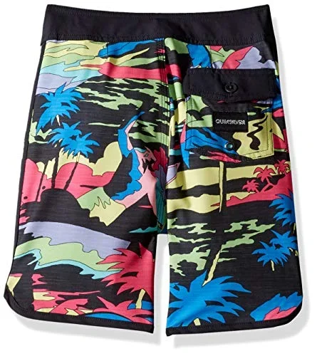 New Other Quiksilver Big Boys’ Highline Feelin Fine Youth 26 Boardshort Multi