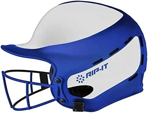 New Other Rip It Vision Pro Softball Batting Helmet XL 7 1/4″ + Royal/White