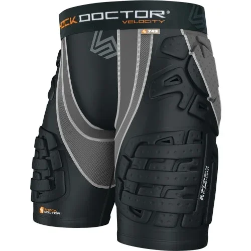 New Other Shock Doctor Velocity ShockSkin Football 5-Pad Short Mn XX-Large Bk/Gy