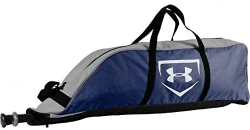 New Other Under Armour Bazooka Baseball Tote Bag Navy/Silver/White 10 x 36 x 7