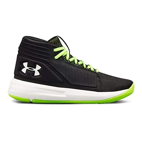 New Other Under Armour Boys’ Grade School Torch Mid Basketball Shoe 6 Black/Grn