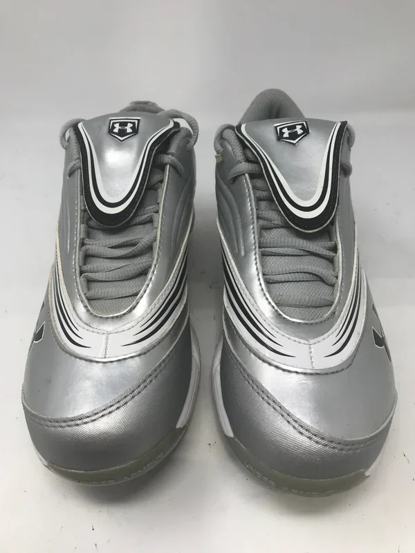 New Other Under Armour Glyde IV ST Womens 6.5 Softball Sliver/Black 1221159 Cleats