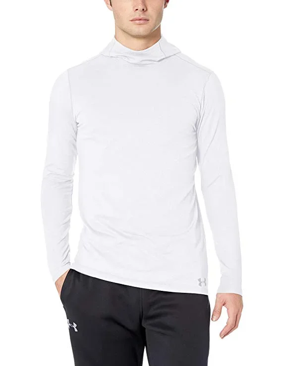 New Other Under Armour Men’s Fitted Coldgear Hoodie Large White Imported