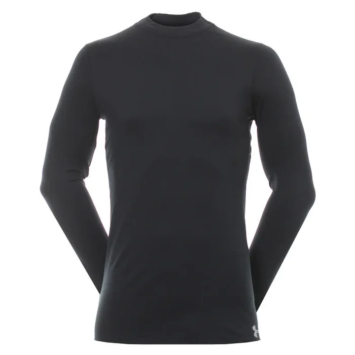 New Other Under Armour Mens ColdGear Compression Mock LS Shirt XX-Large Black