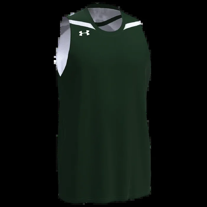New Other Under Armour Mens Stock Clutch Reversible Basketball Jersey Sm Grn/Wht