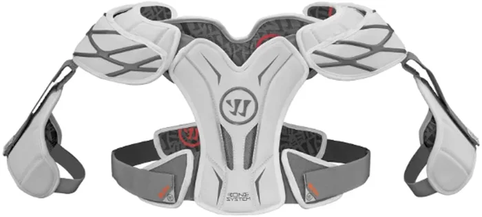 New Other Warrior Burn Hitman Lacrosse Shoulder Pad Adult Medium White/Silver