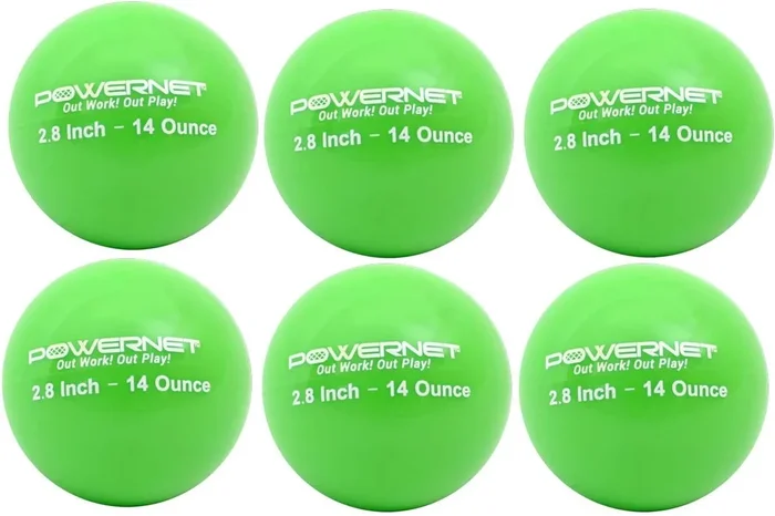 New PowerNet 2.8″ Marquez Weighted Hitting Batting Training Balls (6) Red 14oz