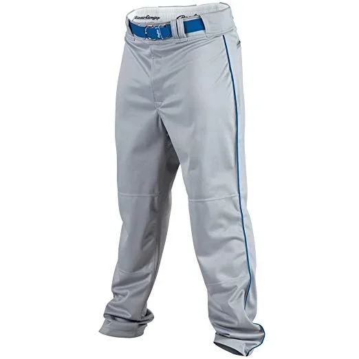 New Rawlings Men Pro Preferred Pant with Piping Medium Gray/Royal Piping PP350P