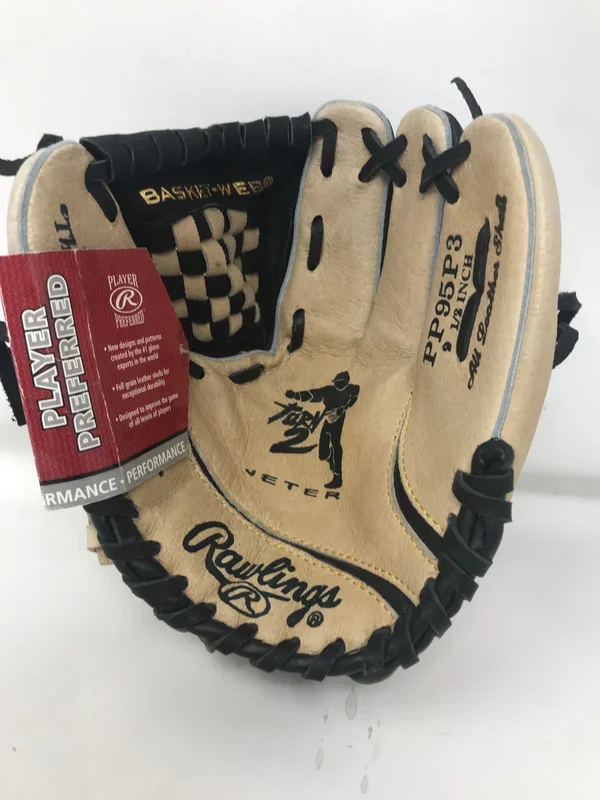 New, Rawlings Player Prerred Jeter Turn 2 Youth Baseball Glove RHT 9.5″ Brn/Blk