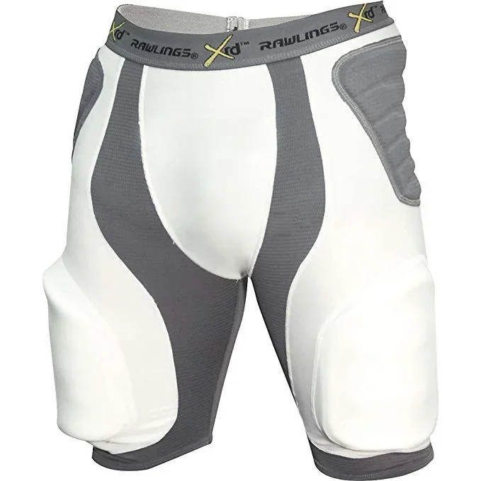 New Rawlings PORON XRD Adult 5 Piece Integrated Compression Girdle X-Large Wh/Gr