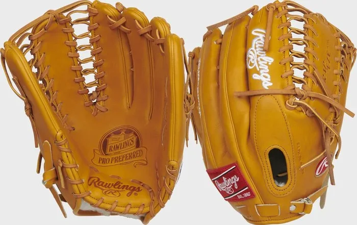 New Rawlings Pro Preferred Mike Trout 12.75″ Baseball Glove RHT Brown/Red