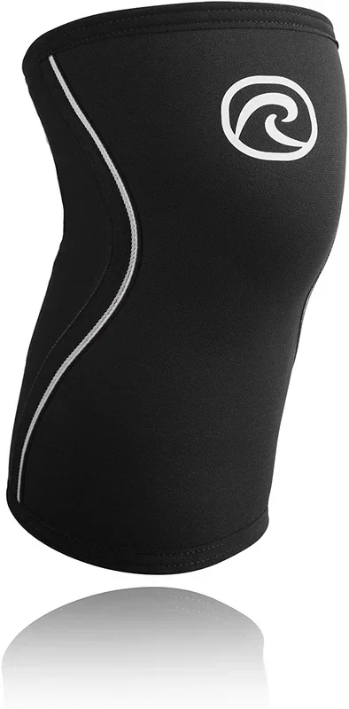 New Rehband Rx Unisex Knee Sleeve Neoprene 7mm Black/White Medium 1 Sleeve