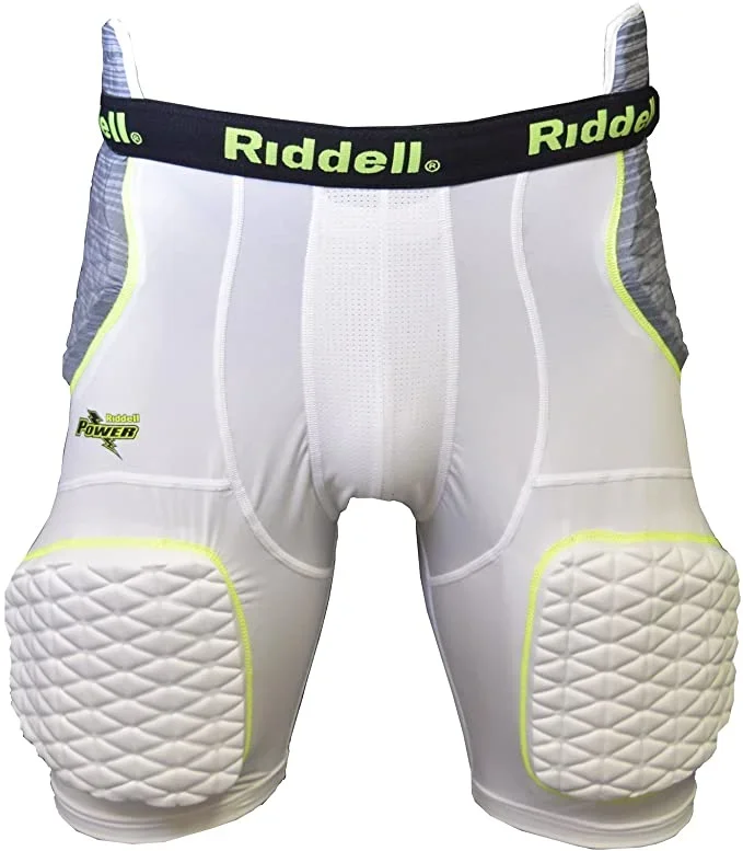 New Riddell Unisex-Child Power Amp 5 Piece Integrated Girdle Large WHITE