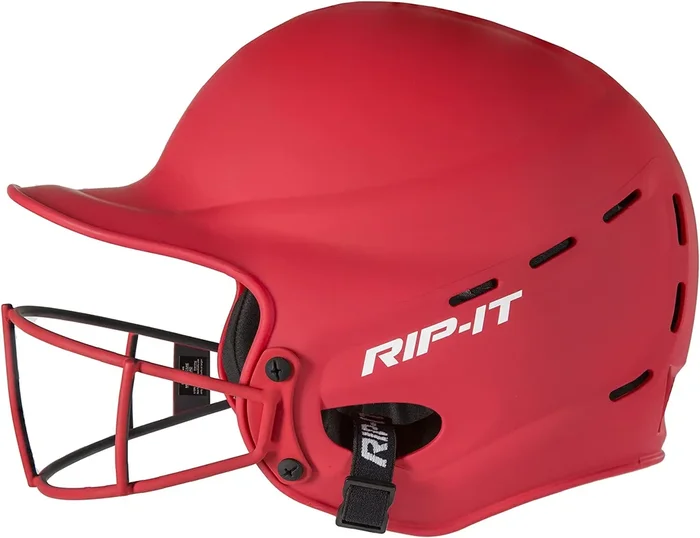 New Rip It Vision Pro Softball Batting Helmet X/Large 7 1/4″ + Scarlet