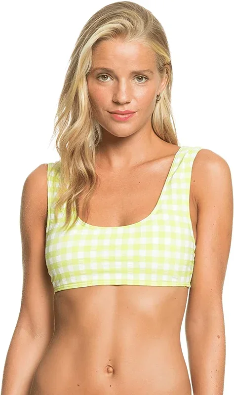 New Roxy Young Women’s Beautiful Sun Bralette Limeade Medium
