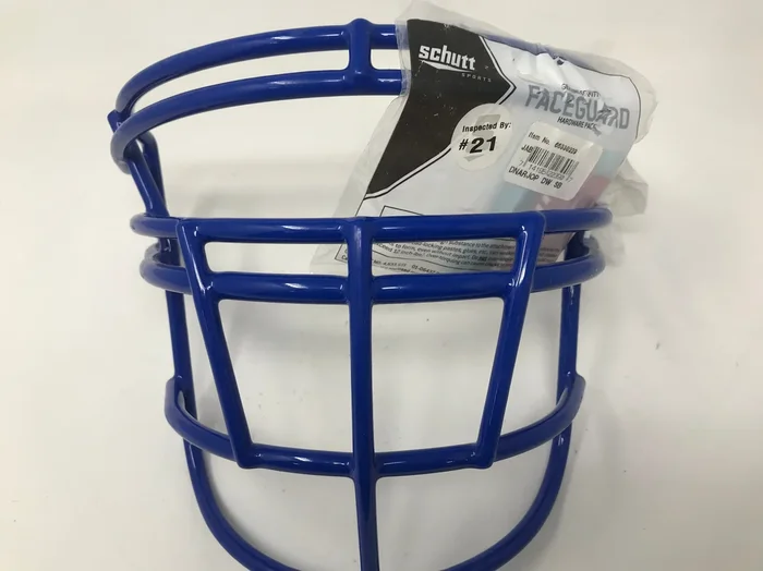 New Schutt Sports DNA RJOP DW Carbon Steel Varsity Football Faceguard, Royal
