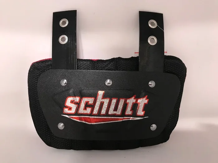 New Schutt Sports Youth Back Plate, One Size Black/Red
