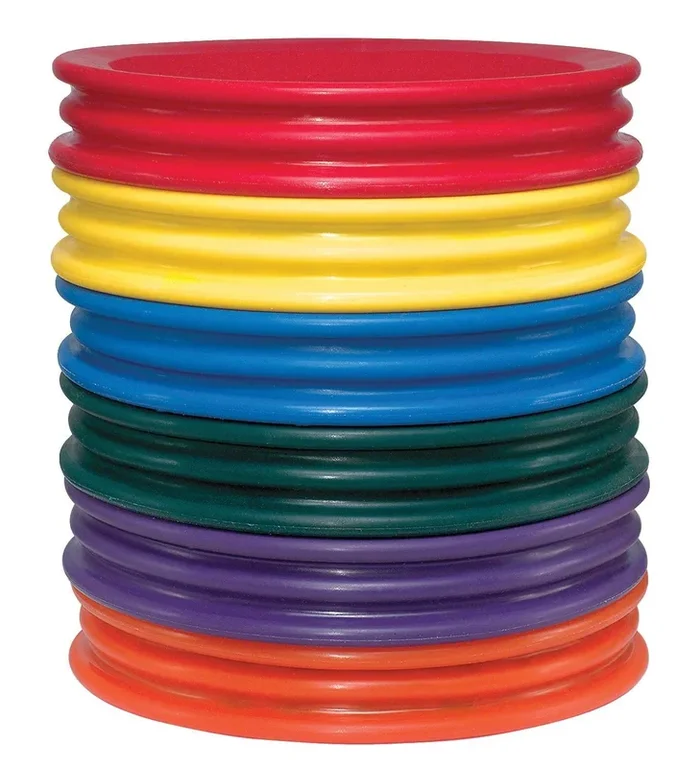 New Sportime Multiple Use StabilityPads – 12 3/4 inch – Set of 6 – 6 Colors