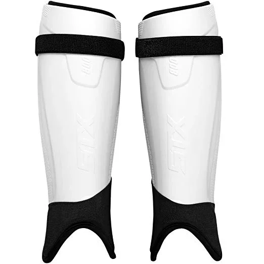 New STX Stallion 800 Shin Guard White/Black Adult Small/Medium