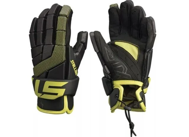New STX Youth Small Stallion 100 Lacrosse Gloves Black/Green