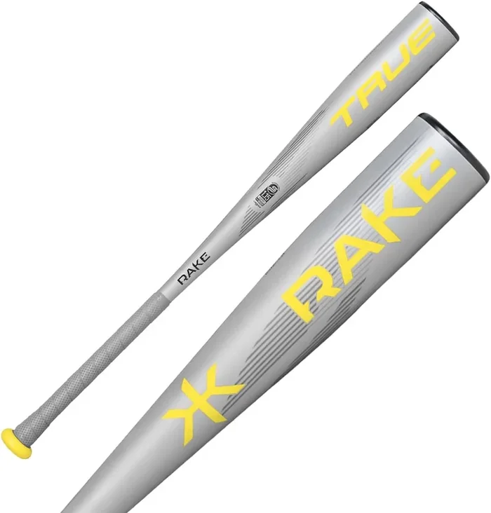New TRUE TEMPER 2022 RAKE USSSA 2 3/4″ Hybrid Youth Baseball Bat Slvr/Yllw