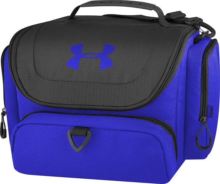 New Under Armour 24 Can Soft Cooler Black/ Royal Blue