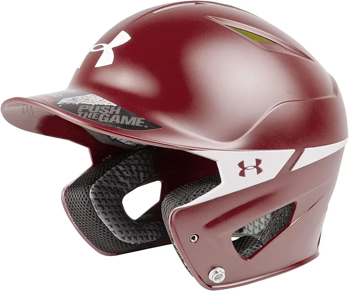 New Under Armour Adult Converge 2-Tone Batting Helmet Maroon/White