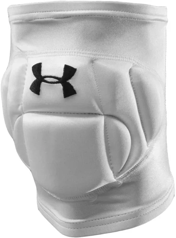 New Under Armour Adult Unisex Volleyball Kneepads Large Wht/Blk