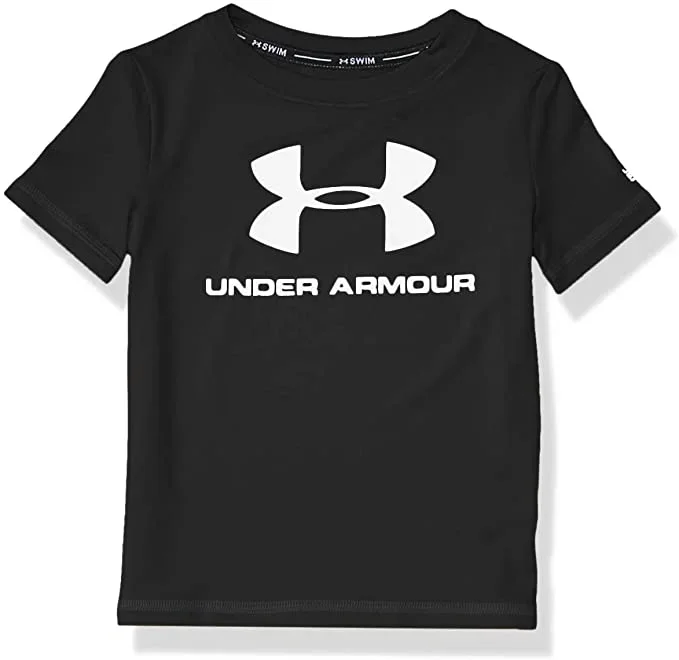New Under Armour Boys’ UA Surf Shirt Youth Medium Black/White