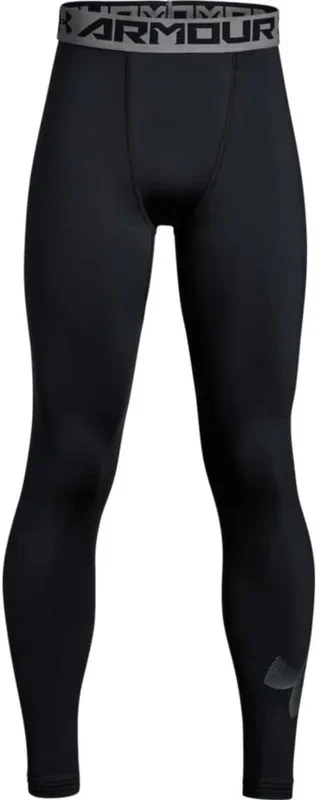 New Under Armour Boys ColdGear Armour Compression Leggings Size Extra Large Black