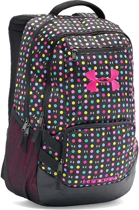 New Under Armour Girls’ Storm Hustle Ii Backpack Black & Multicolored