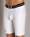 New Under Armour HeatGear Compression Shorts Mens X-Large White