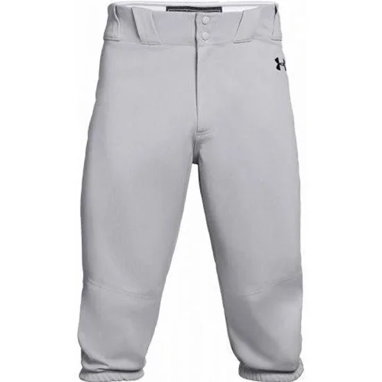 New Under Armour Icon Knicker Baseball Pants Men’s Large Gray UBP54KM