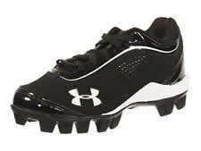 New Under Armour Leadoff IV Mid Jr. Baseball Cleat White/Black Youth Size 11K