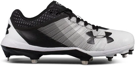 New Under Armour Men’s 8.5 Yard Low DT Baseball Metal Cleats Black/White