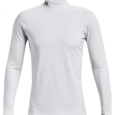 New Under Armour Men’s ColdGear Compression Mock Shirt Large White